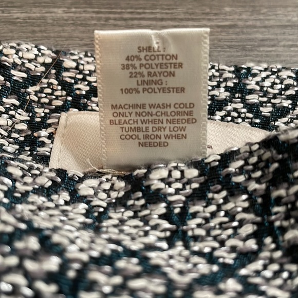 Loft, Tweed Skirt, size‎ 8, emerald green - Picture 4 of 6